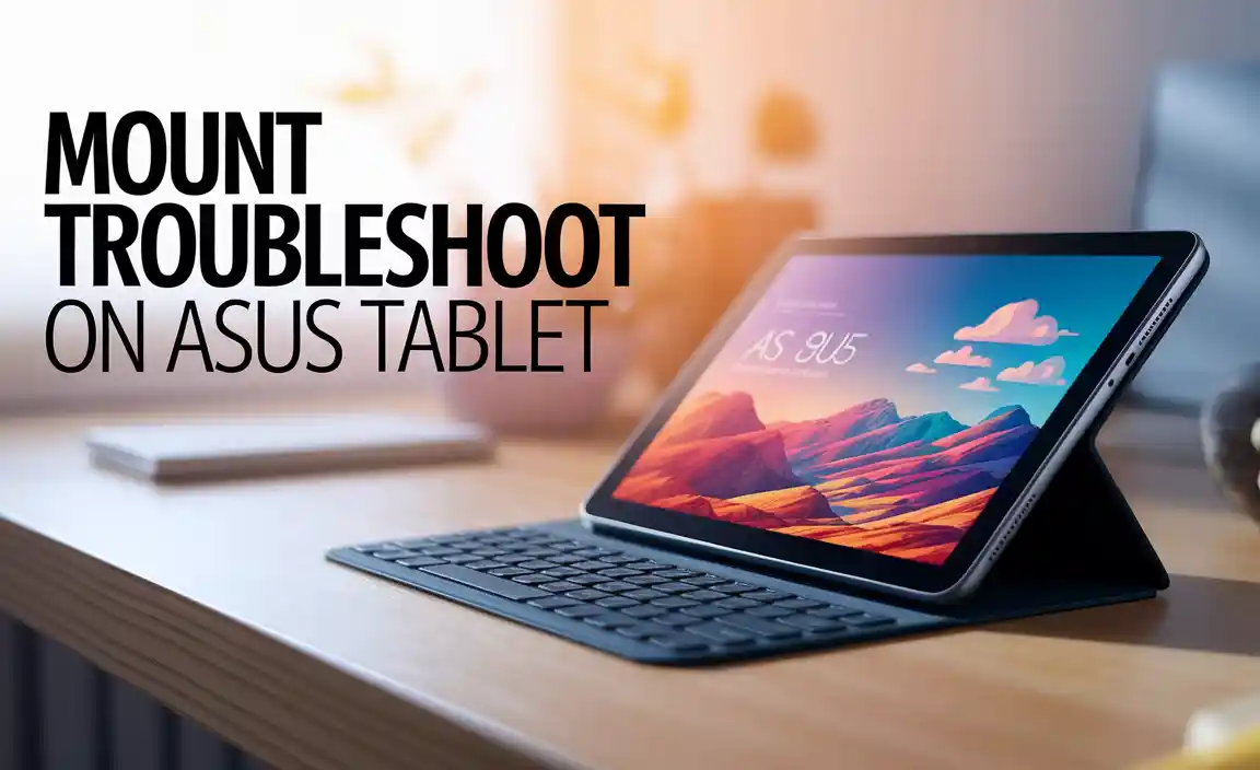 Mount Troubleshoot on Asus Tablet
