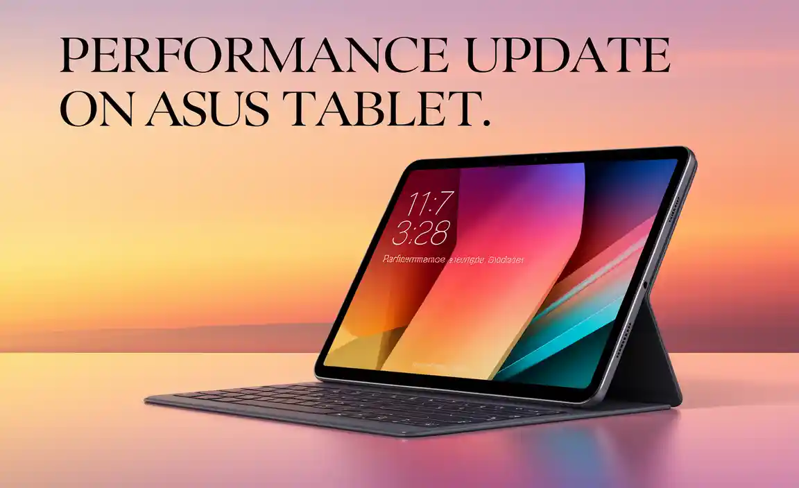 Performance Update on Asus Tablet