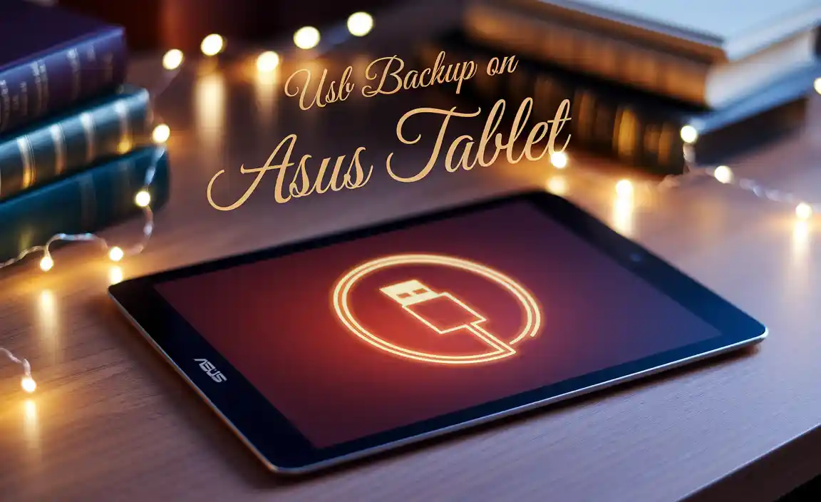Preparing Your ASUS Tablet for Backup