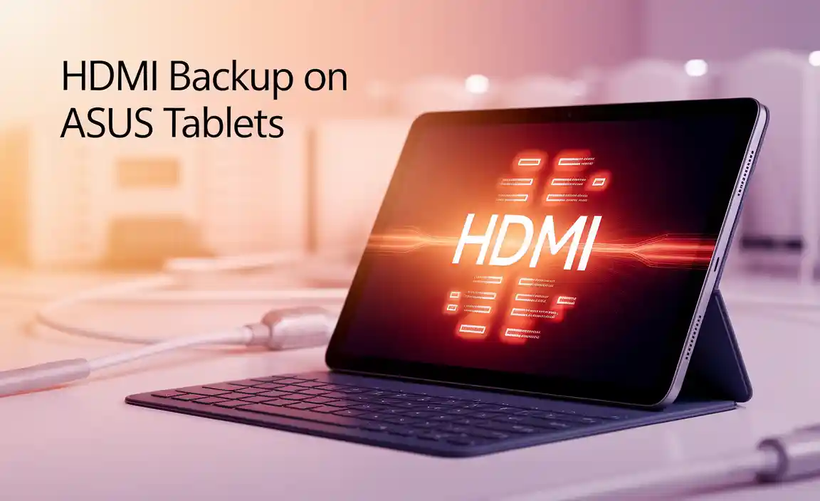 Preparing Your ASUS Tablet for HDMI Backup