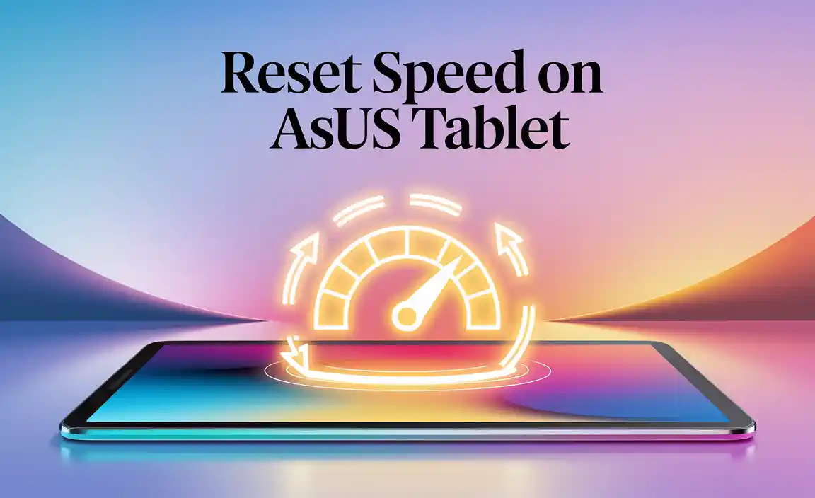 Reset Speed on Asus Tablet