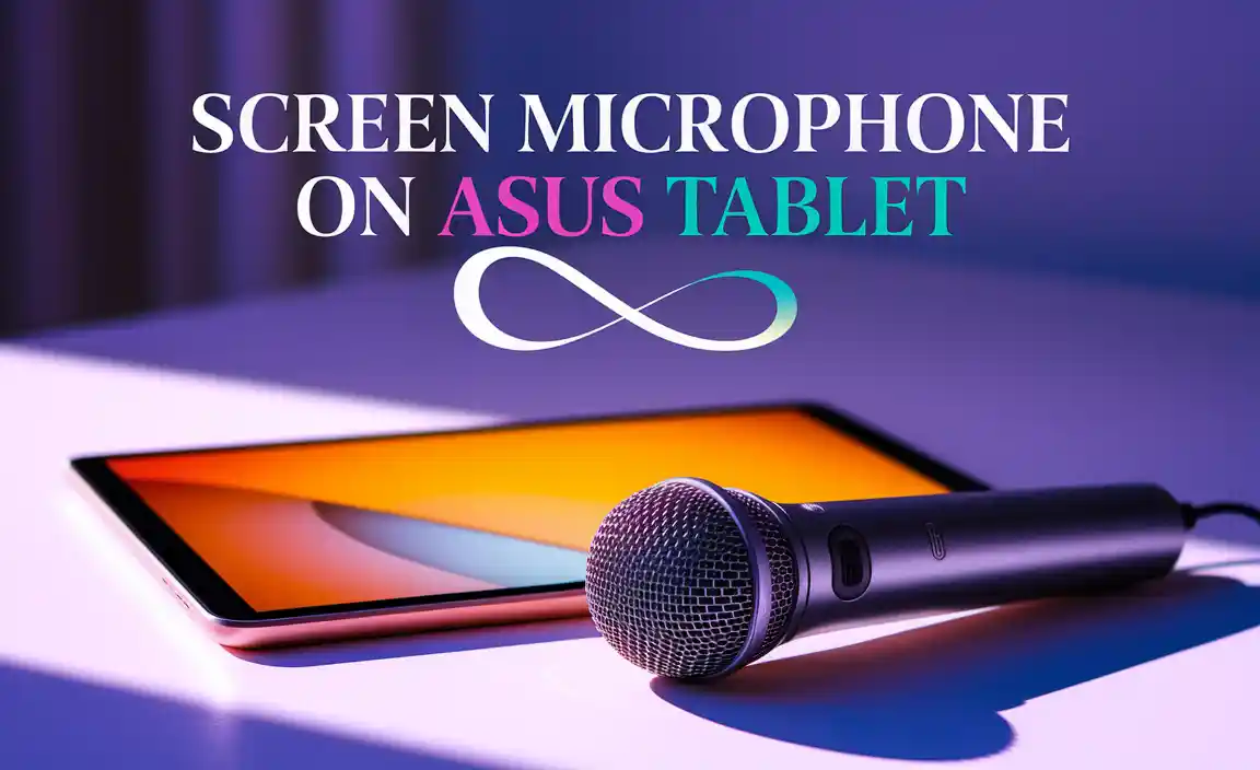 Screen Microphone on Asus Tablet