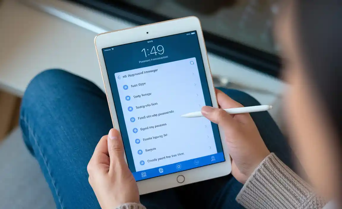 Setting Up a Password Manager on iPad 5th Gen