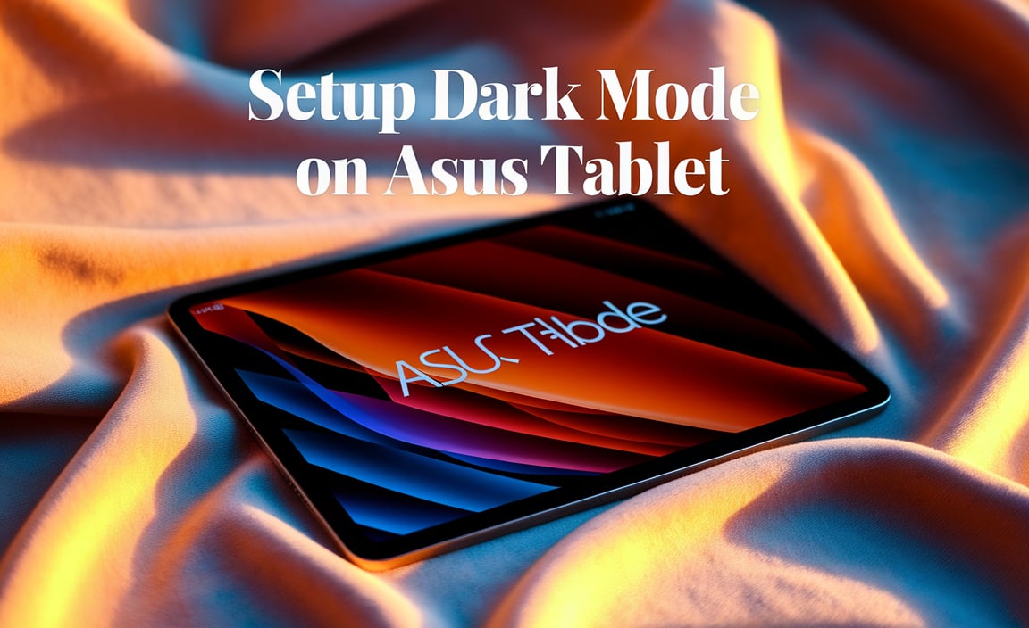 Setup Dark Mode on Asus Tablet