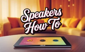 Speakers How To on Asus Tablet