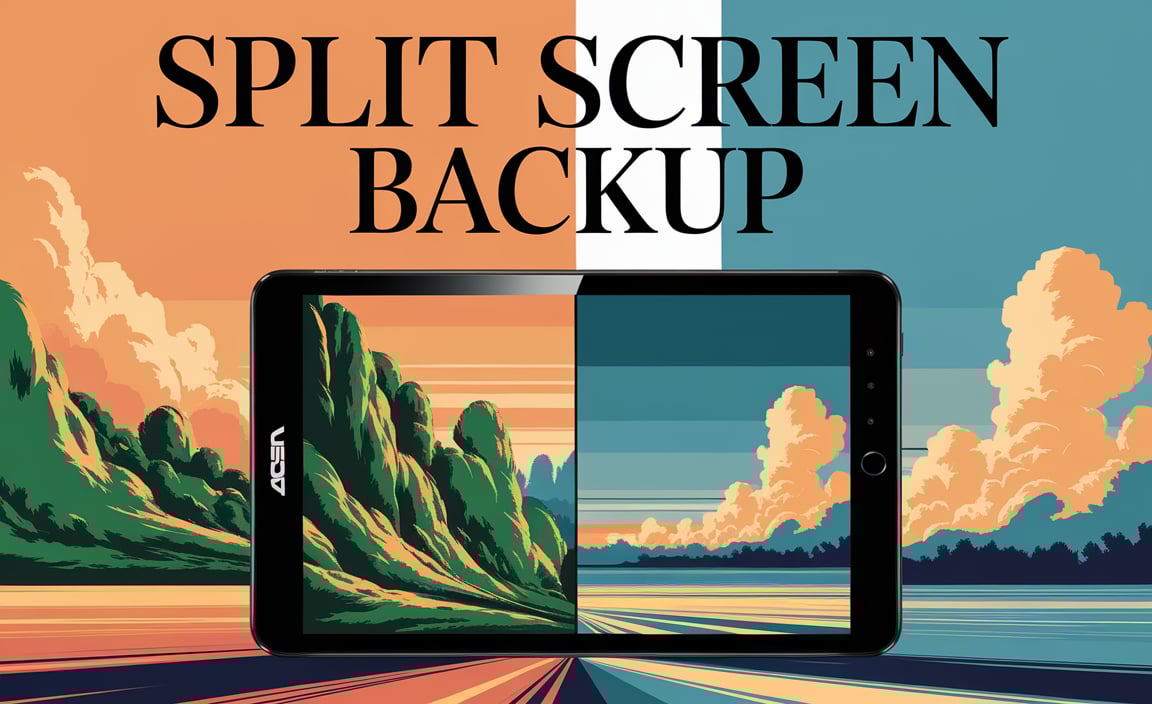 Split Screen Backup on an Asus Tablet