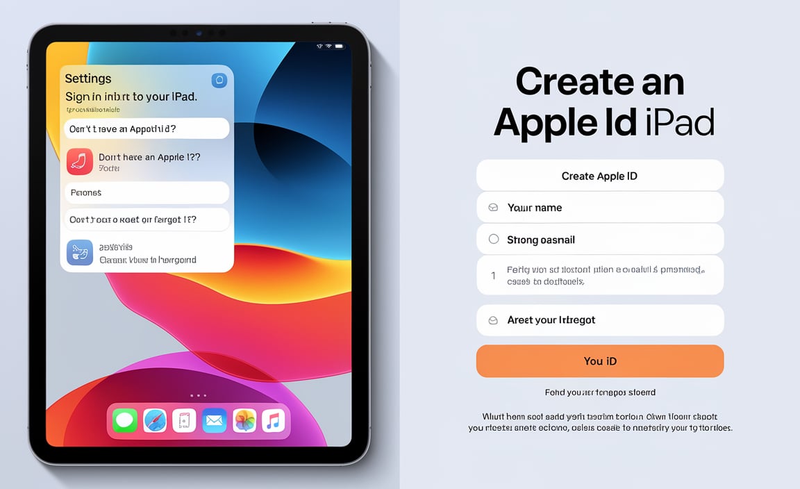 Steps to Create an Apple ID on an iPad 4th Gen