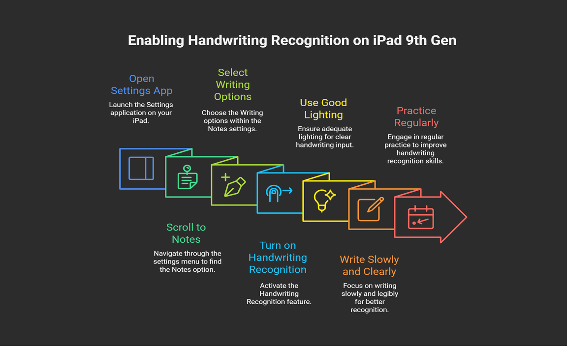 Steps to Enable Handwriting Recognition on iPad 9th Gen
