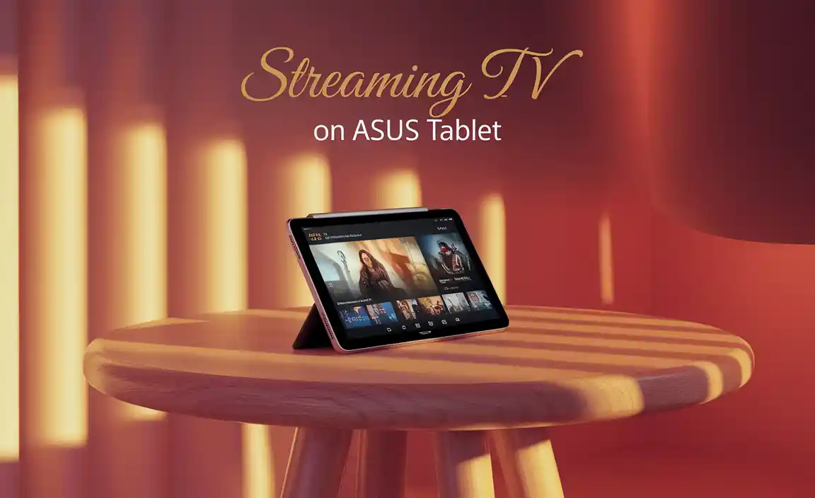 Streaming TV on Asus Tablet