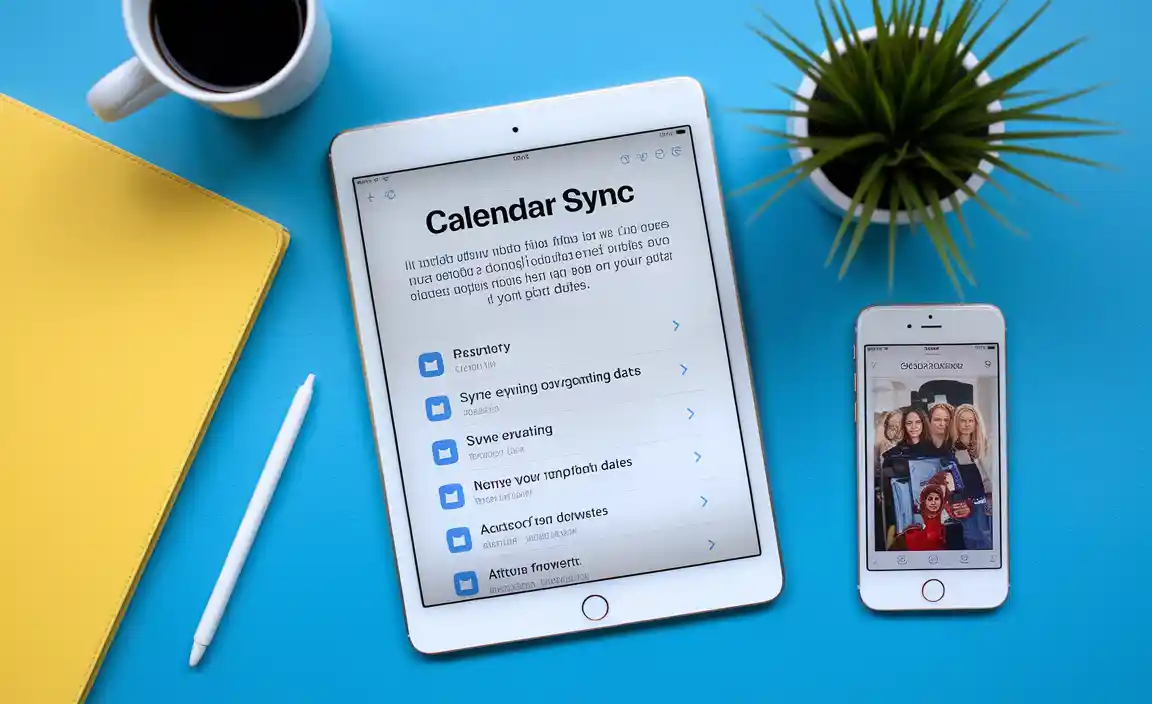 Understanding Calendar Sync on iPad 5th Gen