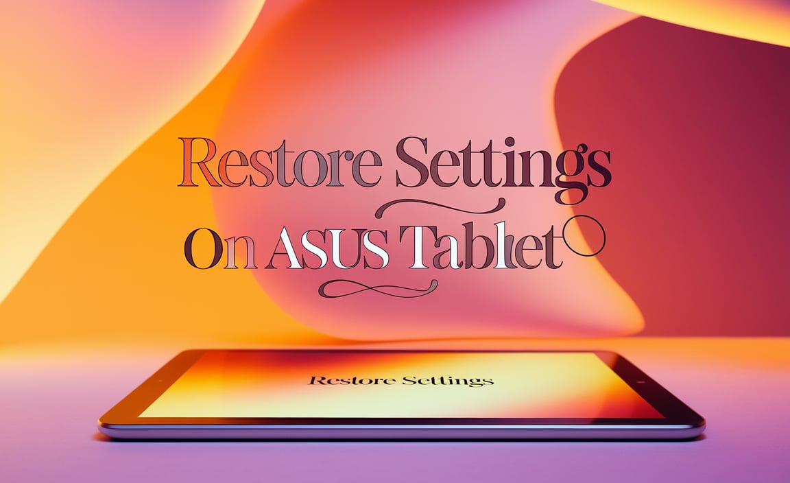 Understanding the Need to Restore Settings