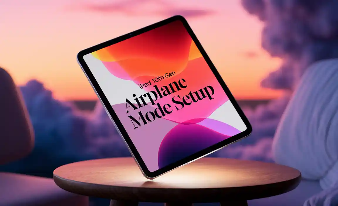 iPad 10th Gen Airplane Mode Setup