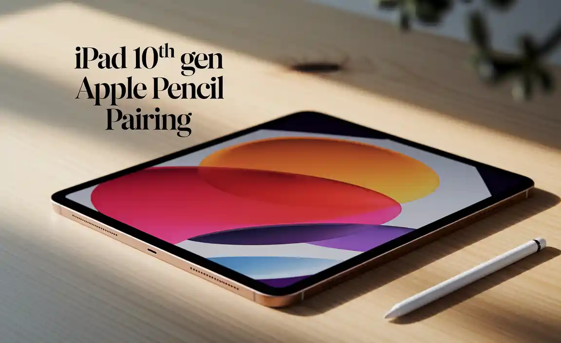 iPad 10th Gen Apple Pencil Pairing