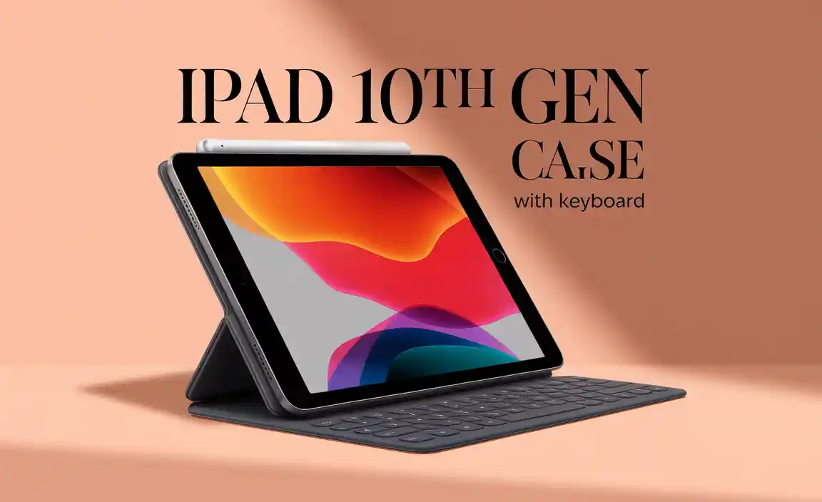 iPad 10th Gen Case with Keyboard