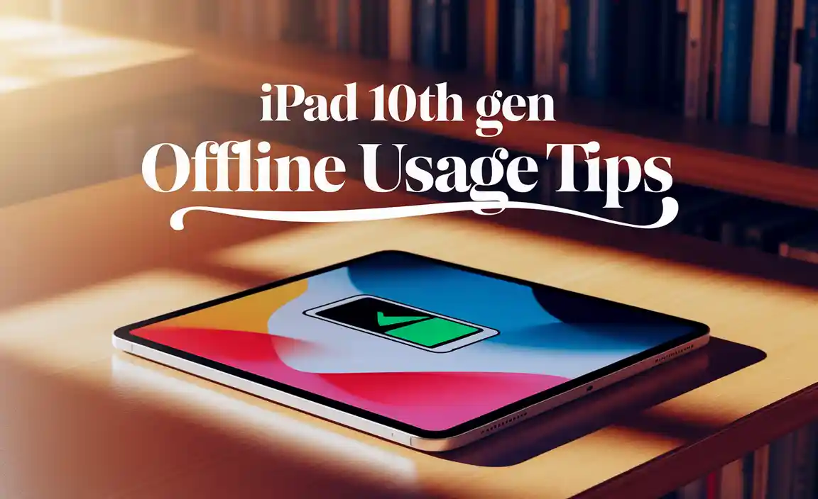 iPad 10th Gen Offline Usage Tips