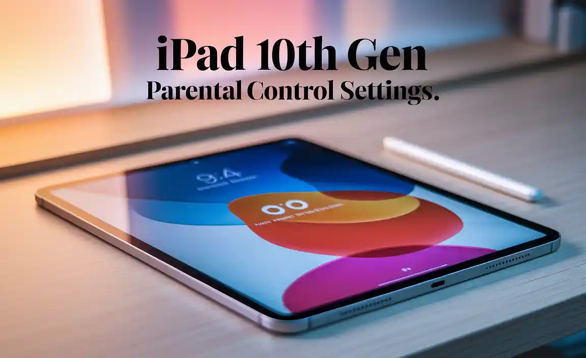 iPad 10th Gen Parental Control Settings