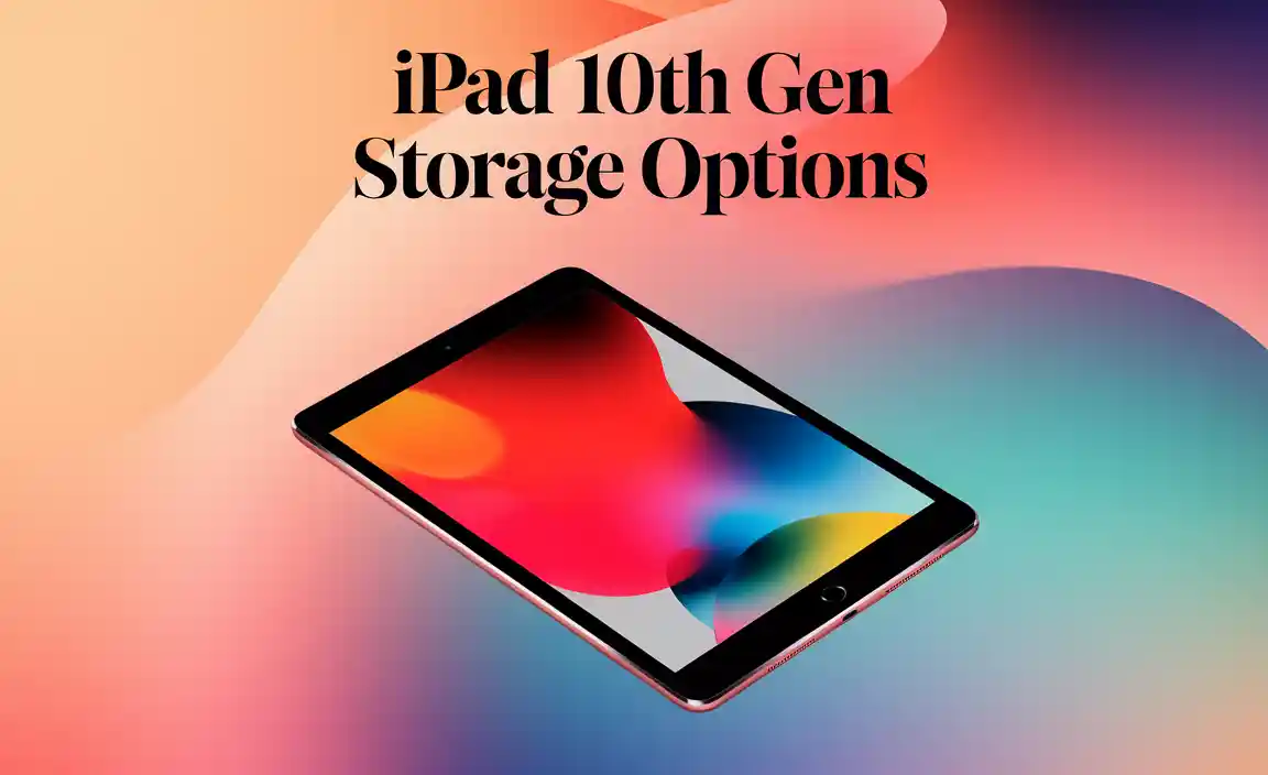 iPad 10th Gen Storage Options
