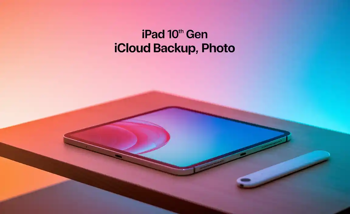 iPad 10th Gen iCloud Backup