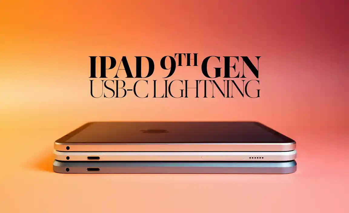 iPad 9Th Gen USB-C Vs Lightning