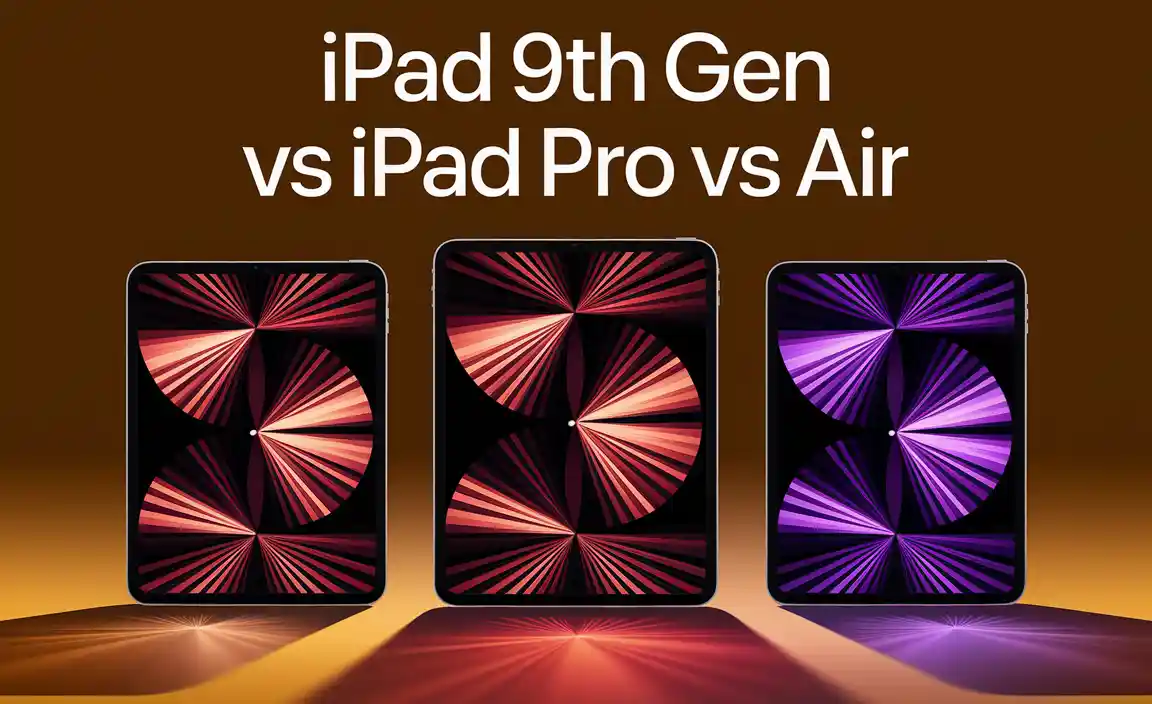 iPad 9Th Gen Vs iPad Pro Vs Air