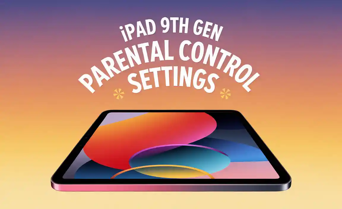 iPad 9th Gen Parental Control Settings