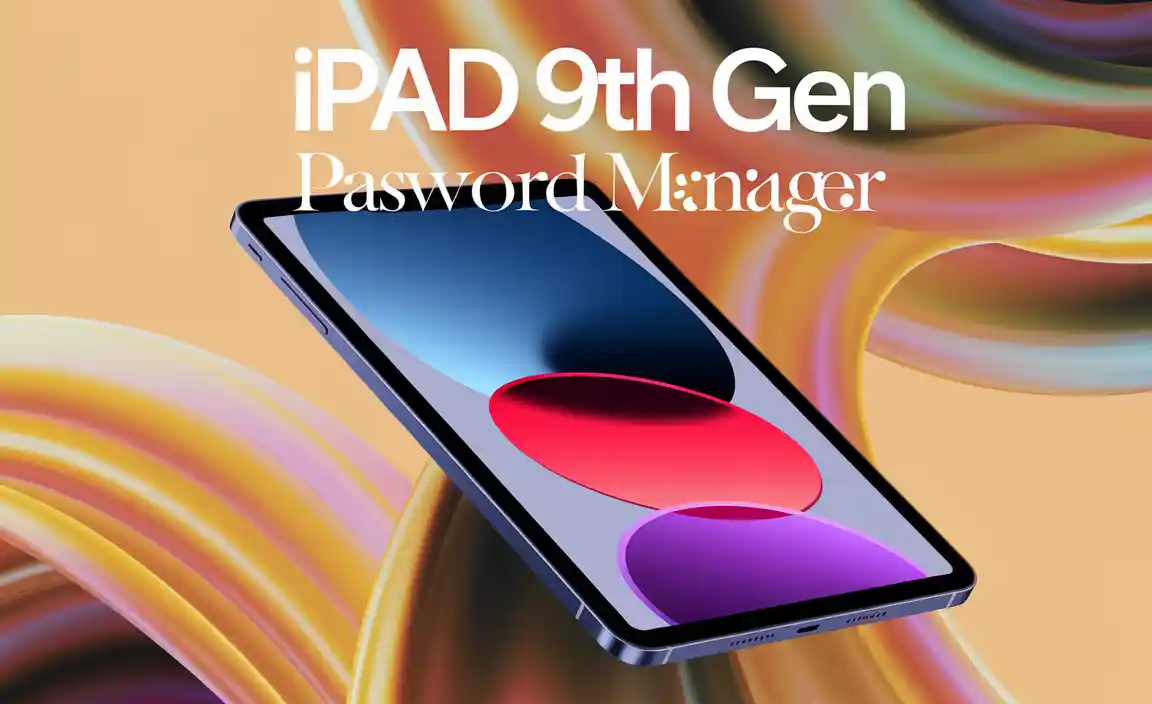 iPad 9th Gen Password Manager
