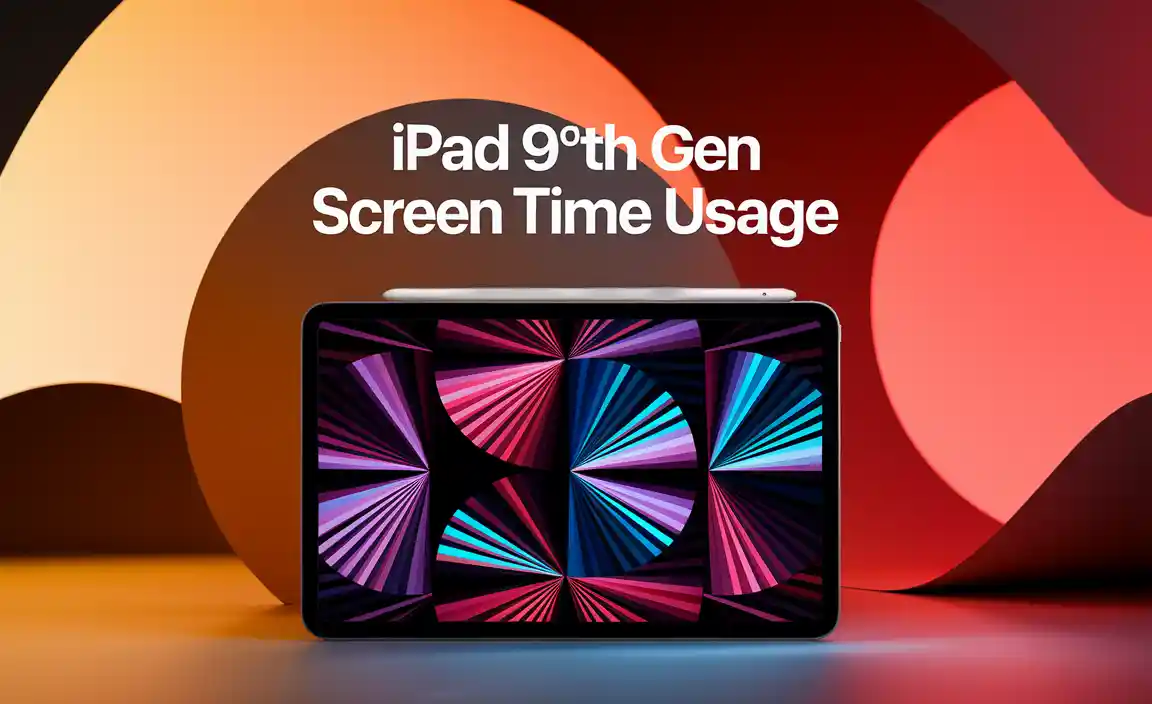 iPad 9th Gen Screen Time Usage