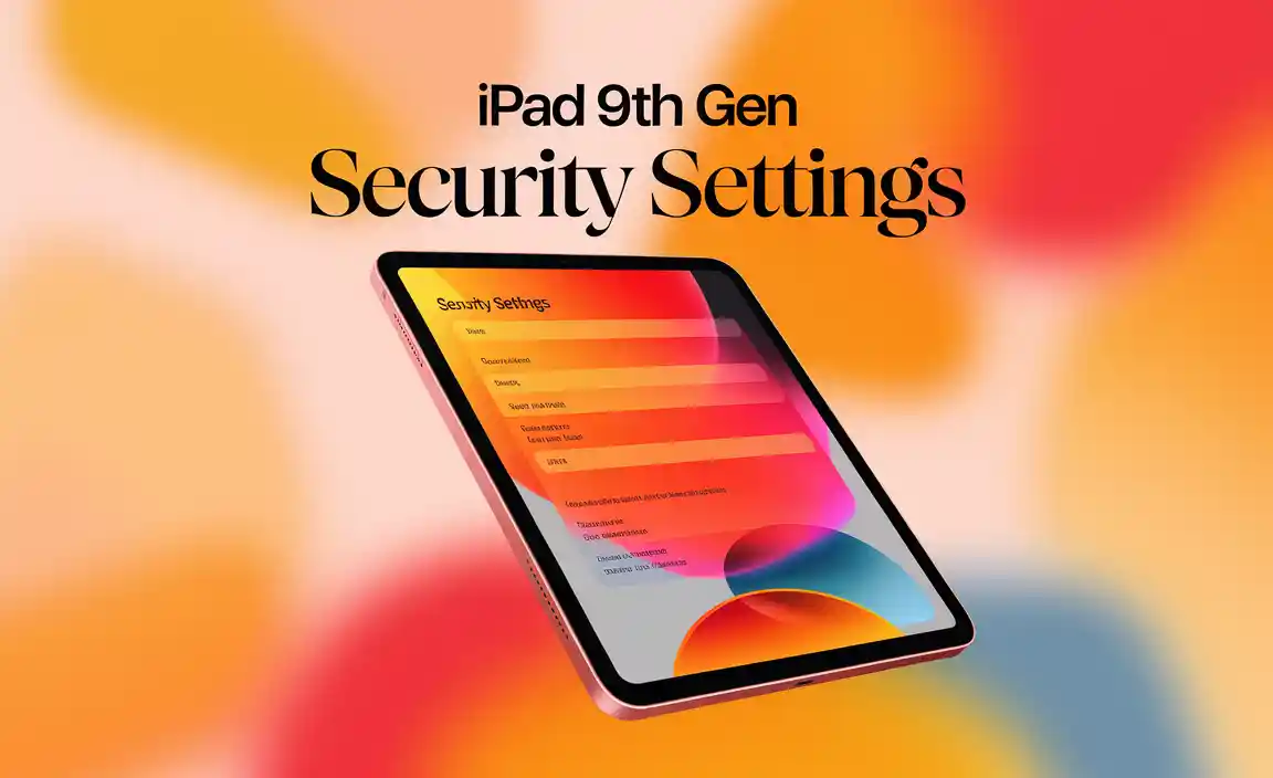 iPad 9th Gen Security Settings