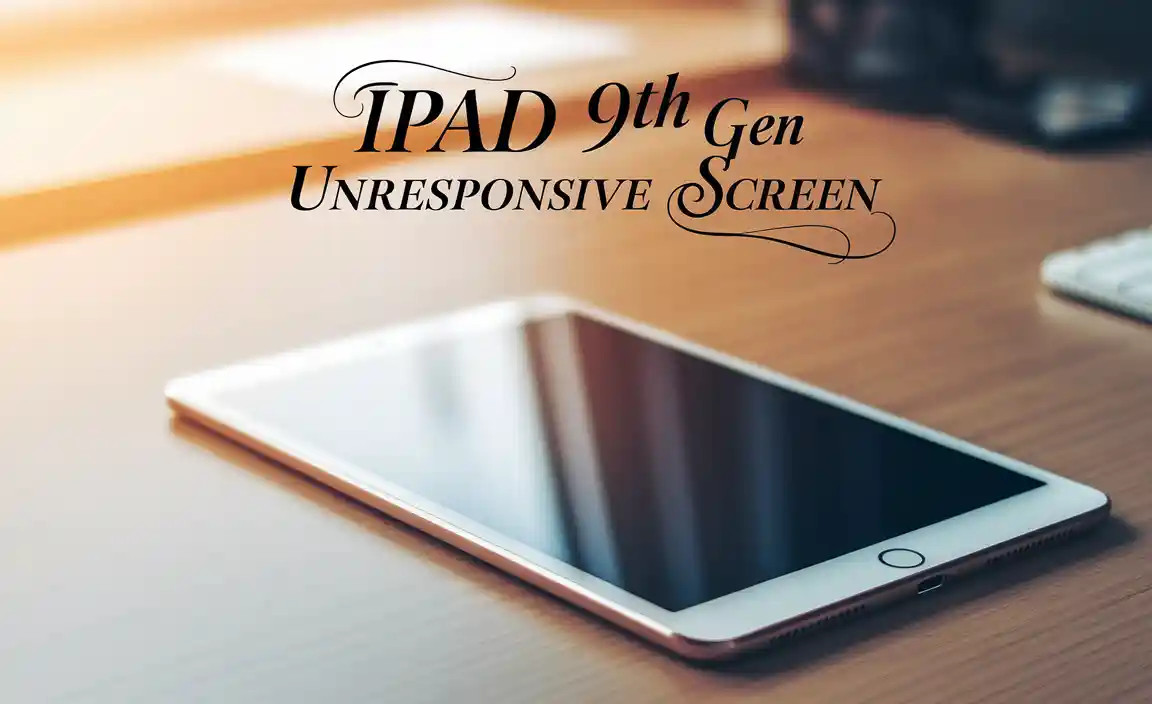 iPad 9th Gen Unresponsive Screen
