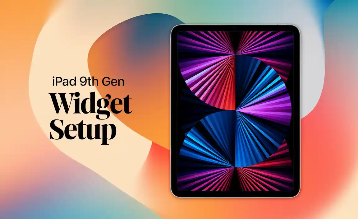 iPad 9th Gen Widget Setup