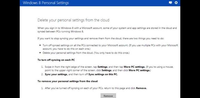 surface pro 8 cloud sync settings