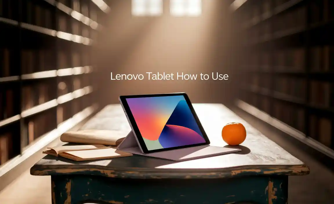 Lenovo Tablet How To Use