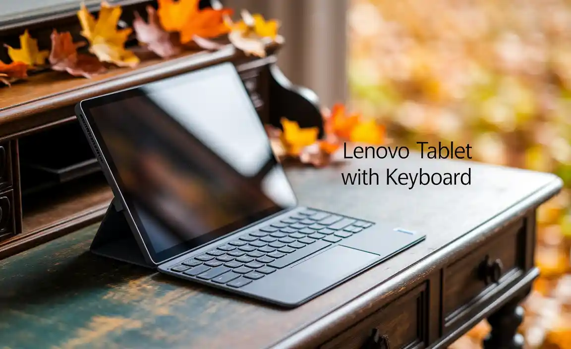 Lenovo Tablet With Keyboard