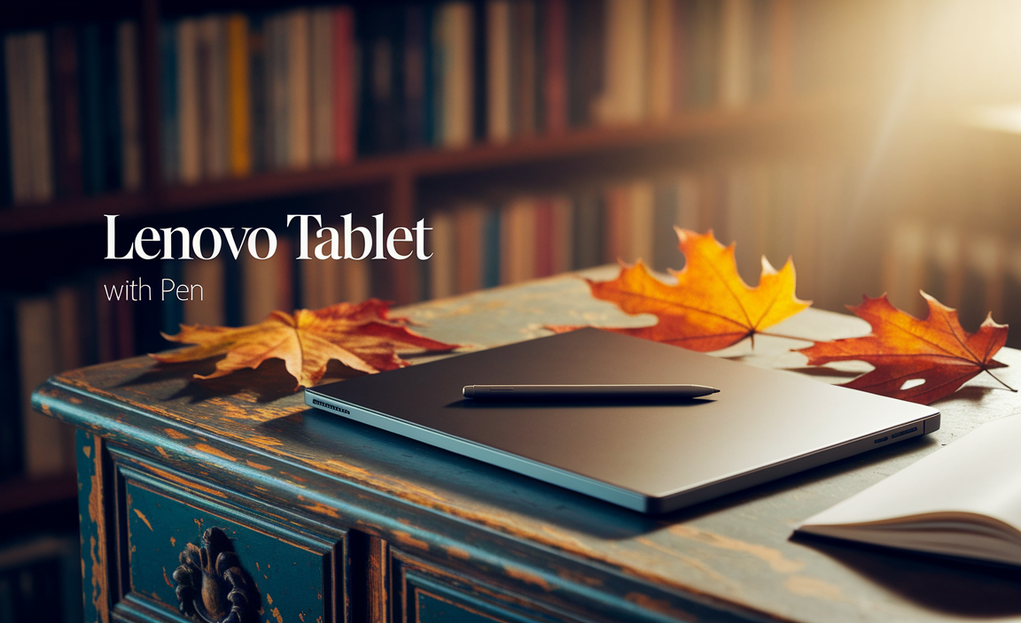 Lenovo Tablet With Pen