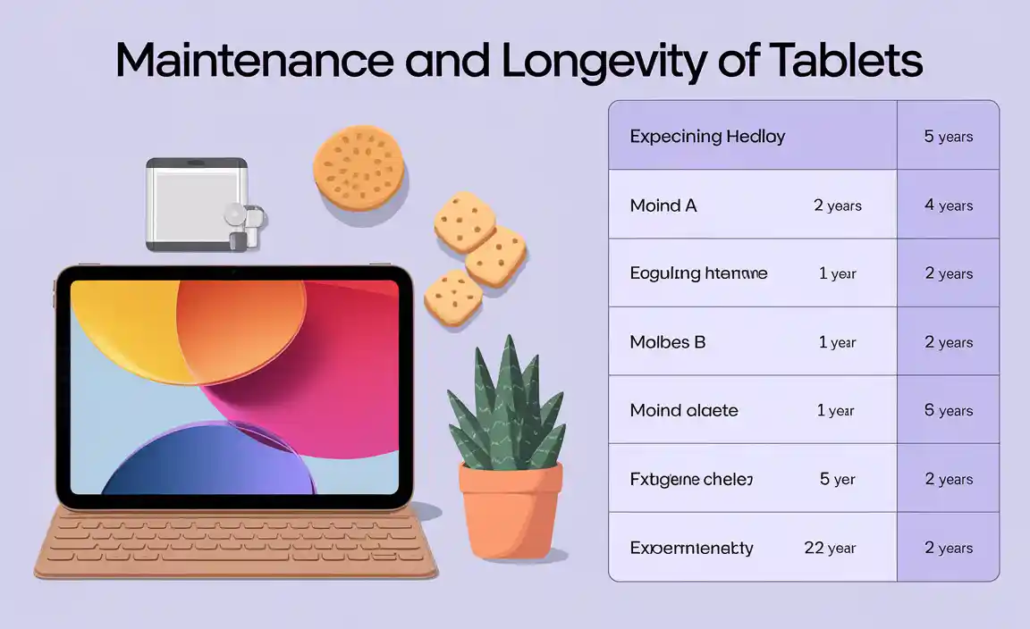 Maintenance and Longevity of Tablets