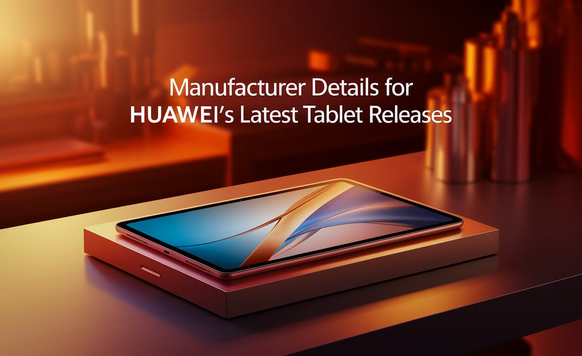 Manufacturer Details For Huawei's Latest Tablet Releases