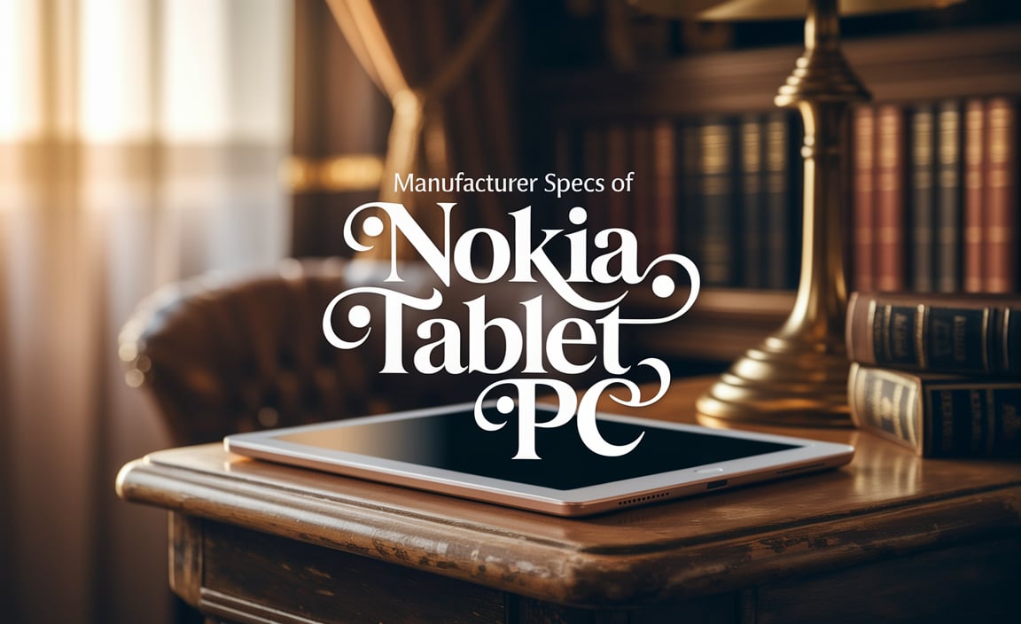 Manufacturer Specs Of Nokia Tablet Pc