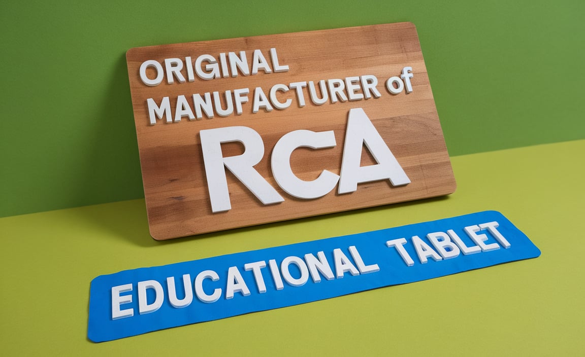 Original Manufacturer Of Rca Educational Tablet