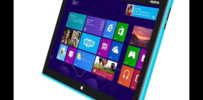 brand and manufacturer Nokia tablet with keyboard