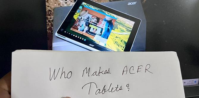 who manufactures Acer drawing tablet