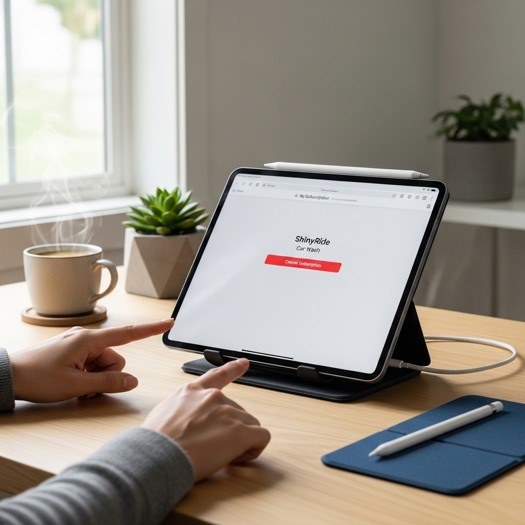 Create a realistic, high-quality DSLR-style photo of a tablet-focused scene for a blog about How to