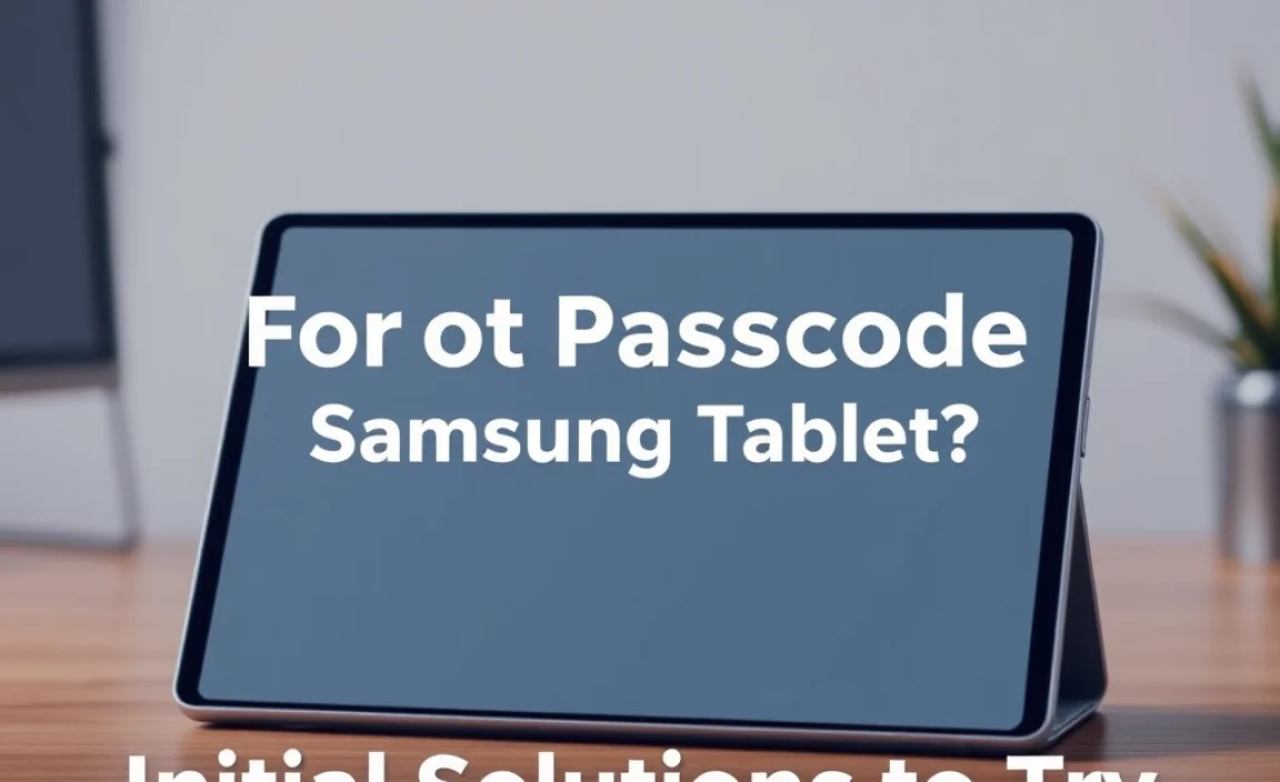 Tablet Passcode Screen Forgot Samsung Tablet Passcode? Unlock It Now!