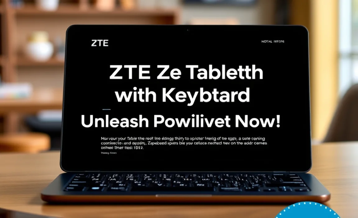 Ste Tablet ZTE Tablet with Keyboard: Unleash Productivity Now! - Tablet Zoo