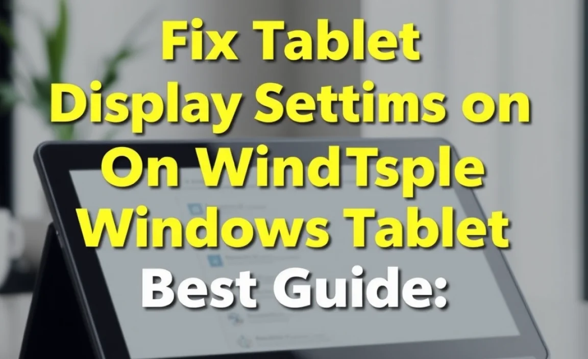 Fix Tablet Display Settings On Windows Tablet: Best Guide - Tablet Zoo