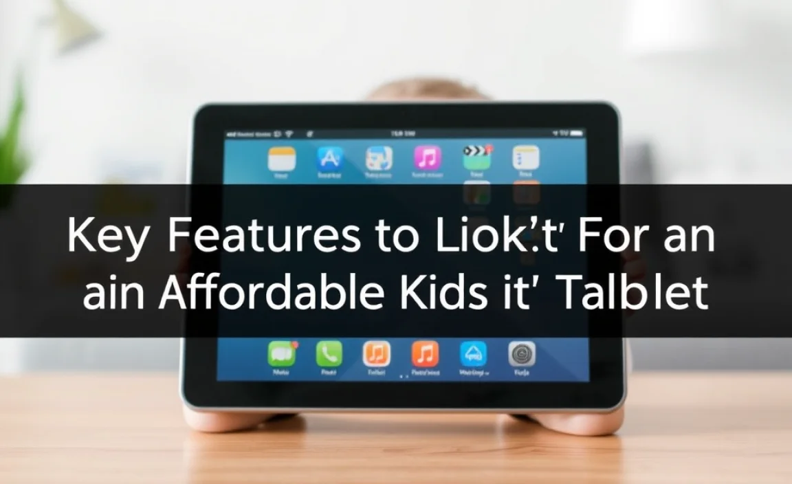 Key Features to Look For in an Affordable Kids’ Tablet