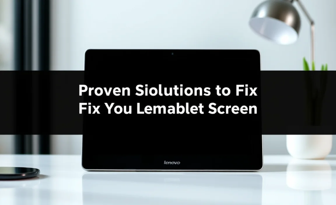 Fix Tablet Screen Not Working On Lenovo: Proven Solution - Tablet Zoo